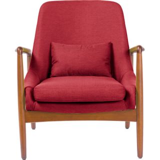 Baxton Studio Carter Mid Century Modern Upholstered Leisure Arm Chair