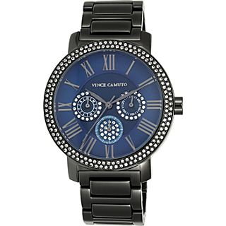 Vince Camuto Womens Crystal Multifunction Bracelet Watch