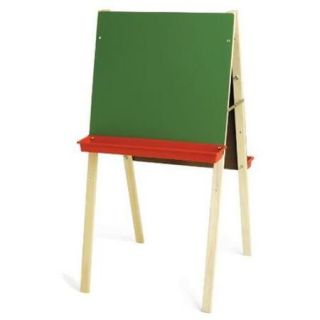 Crestline Double Adjustable Easel with Chalk/Markerboard Panels, 48" x 24" x 24"