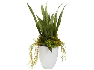 Mixed Succulent Artificial Plant with Planter