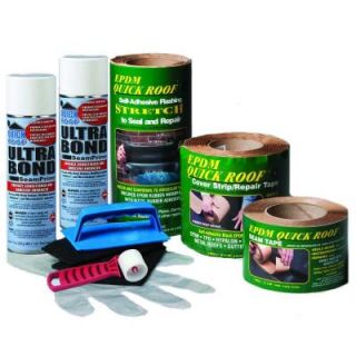 Quick Roof Single Ply Roof Maintenance and Repair Kit EPDM KIT