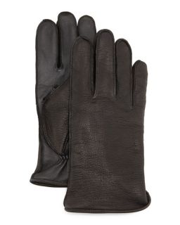 UGG Whip Tech Leather Gloves, Black