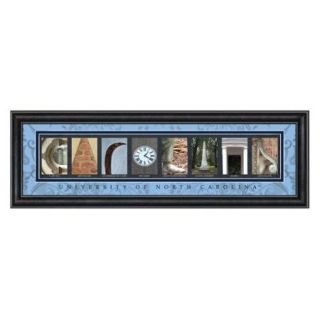 College Letter Framed Wall Art   University of North Carolina   24W x 8H in.