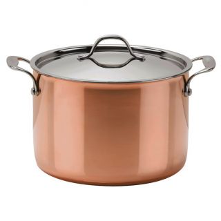 Strauss Le Cuivre Try ply Stainless Steel Copper Finish Stockpot with