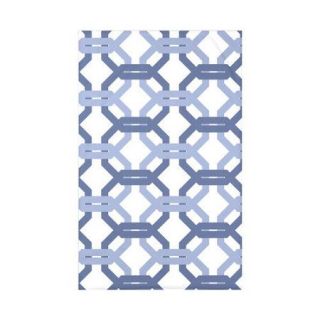 e by design We're All Connected Geometric Print Polyester Fleece Throw Blanket