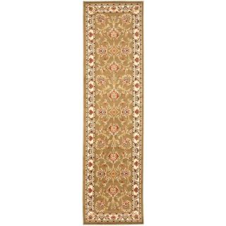 Safavieh Lyndhurst Green and Ivory Rectangular Indoor Machine Made Runner (Common 2 x 16; Actual 27 in W x 192 in L x 0.5 ft Dia)