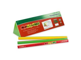Dixon 33324 Ticonderoga My Hold Right Pencil, #2, Green/Red/Yellow Barrel, 24/Pack
