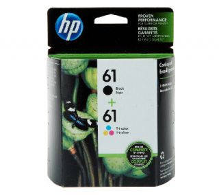 HP 61 Black & Tri Color Ink Print Cartridge Combo Pack   E225931 —