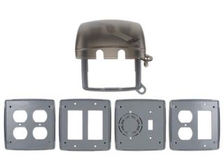 Hubbel Electric Raco 5145 0 Gray Two Gang GFCI Cover Box Mount