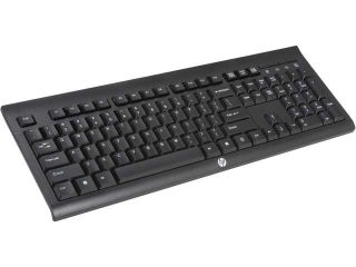 HP K2500 E5E77AA#ABA Black USB RF Wireless Standard Keyboard