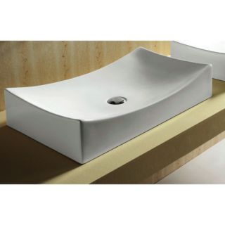 Caracalla Ceramica Rectangular Vessel Bathroom Sink