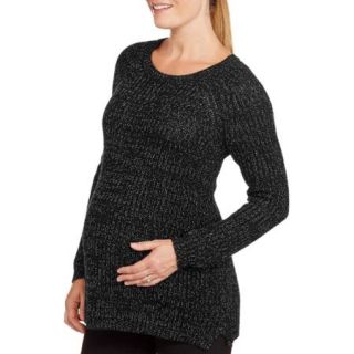 Faded Glory Maternity Ribbed Crewneck Pullover Sweater