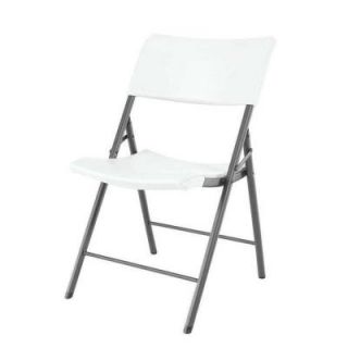 Lifetime Light Commercial Contemporary Folding Chair in White (4 Pack) 80191