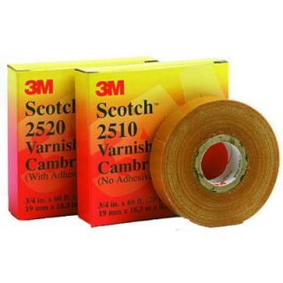 Scotch 3/4 in. x 60 ft. Electrical Insulating Varnished Cambric Tape (Case of 20) 2520