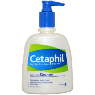Cetaphil Daily Facial Cleanser For Normal to Oily Skin 8 ounce