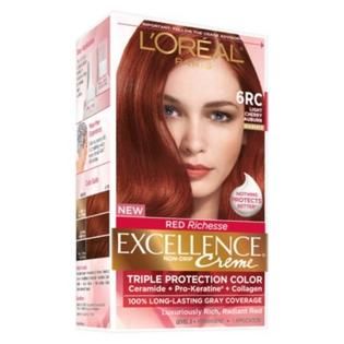 Oreal  Red Richesse Excellence Crème Hair Color Light Cherry Auburn