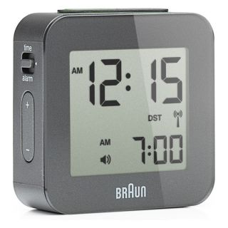 Braun Digital LCD Grey Alarm Clock 008   17181101  