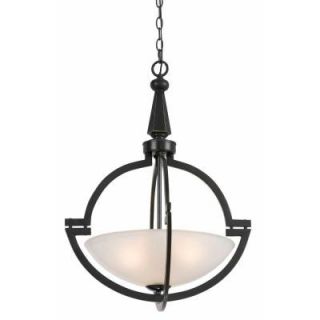 CAL Lighting 3 Light Oil Rubbed Bronze Pendant with Glass Shades FX 3552/1P