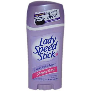 Mennen Lady Speed Stick Shower Fresh 2.3 ounce Invisible Dry