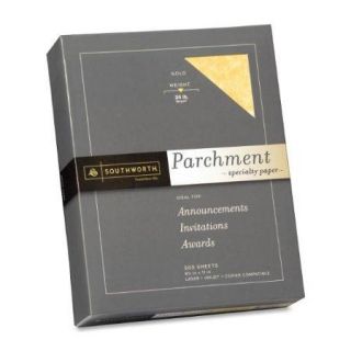 Southworth Parchment Paper   For Laser Print   Letter   8.50" X 11"   24 Lb   Parchment   500 / Box   Gold (994C)