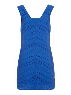 Yumi Broderie panel dress