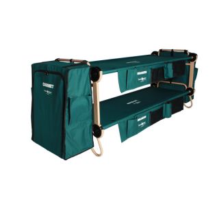 Disc O Bed Cam O Bunk Large Green Bunk Bed with Cabinets   15125103