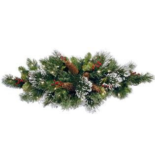 National Tree Company 32 Wintry Pine Centerpiece with Battery