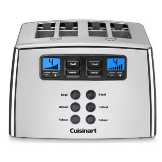 Cuisinart CPT 440 Silver 4 slice Leverless Toaster   14606662