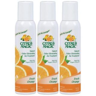 Citrus Magic 3.5 oz. Tropical Orange All Natural Odor Eliminating Spray Air Freshener (3 Pack) 612172143