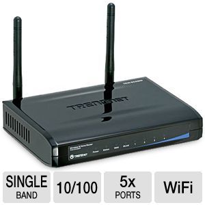 TRENDnet TEW 652BRP Wireless N Home Router   Up to 300Mbps, 2.4 GHz, 5x 10/100 Ports    TEW 652BRP
