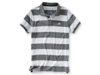 Aeropostale Mens Striped A87 Rugby Polo Shirt 564 XS