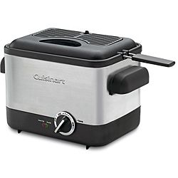 Cuisinart CDF 100 Brushed Stainless Steel Compact Deep Fryer