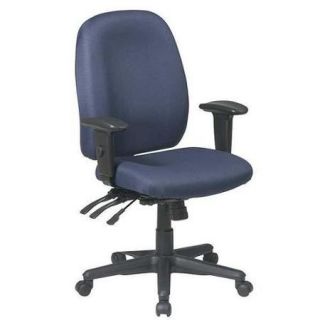 OFFICE STAR 43819 225 Ergonomic Multi Func Chair, Fabric, Navy