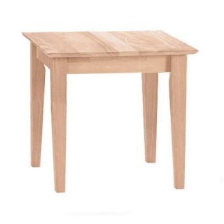 International Concepts Unfinished Wood End Table