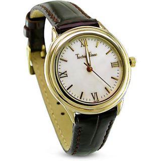 TechnoTime Womens Silver Goldplated Watch   12630883  