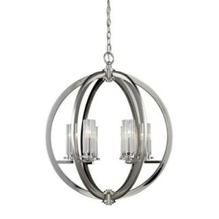 Radionic Hi Tech Lindisfarne 6 Light Polished Nickel Chandelier E_CHA_83001/6_RHT