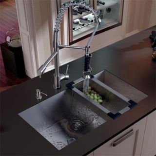 Vigo Undermount Fully Undercoated Stainless Steel Kitchen Sink, Faucet