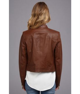 michael michael kors leather moto polished jacket, Clothing, Women