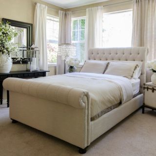 Elements Fine Home Furnishings Tribeca Roll Sleigh Bed