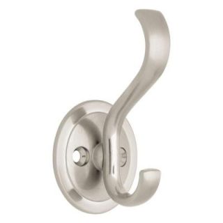 Liberty Satin Nickel Coat and Hat Hook with Round Base B42307Z SN C