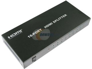 Open Box AWA Technology Inc. HM SP12BSX16 ROCKSOUL HDMI 1 TO 16 Splitter Black
