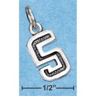 Sterling Silver Jersey 5 Number Charm