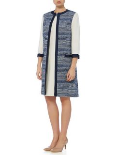 Linea Made in Britain isla tweed lady coat Ivory