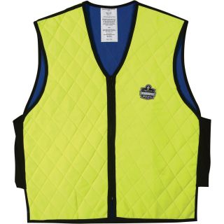 Ergodyne Chill-Its Evaporative Cooling Vest — Large, Lime, Model# 6665  Safety Vests