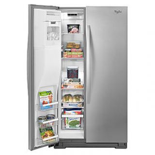 Whirlpool 25.6 cu. ft. Side by Side Refrigerator   Stainless Steel 4