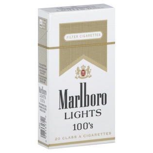 Marlboro  Lights Filter Cigarettes, Class A, 100s, 20 cigarettes
