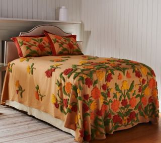 Concordia Floral 100% Cotton Chenille Bedspread w/ Sham(s) —