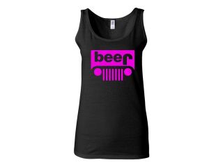 Junior Beer Beep Truck Parody Funny Statement Graphic Sleeveless Tank Top