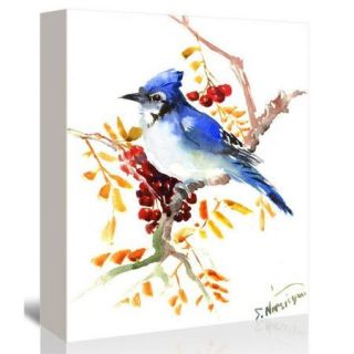 Americanflat Blue Jay 12 Painting Print on Gallery Wrapped Canvas
