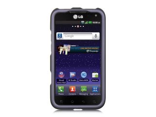 LG Connect 4G MS840 Purple Crystal Rubberized Case